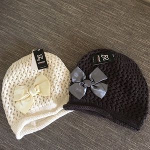 NWT bundle of two woven hat